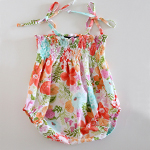 Smocked Baby Romper (Delia Creates)