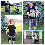 Brindille & Twig - Basic Tee & Faux Pocket Pants (The Teenage Muntant Ninja Turtles Outfit)