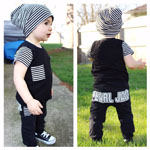 Brindille & Twig - Basic Tee, Faux Pocket Pants & Slouch Beanie (The Pearl Jam Outfit)