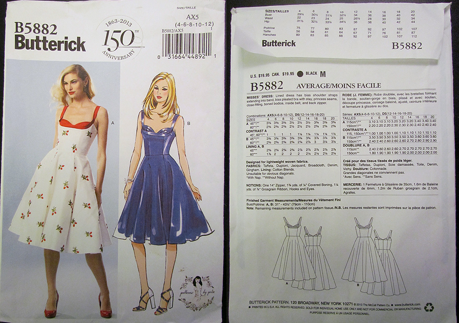 Gertie’s Shelf Bust Dress – Butterick B5882