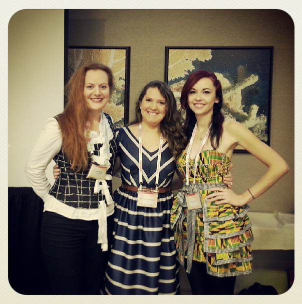 Front left to right: Katrina, Emily and myself.