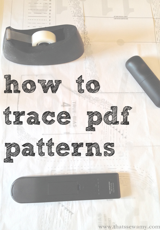 Tilly and the Buttons: Tips for Tracing Sewing Patterns